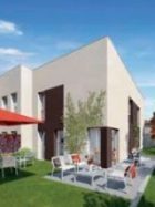 mermoz pinel-résidence neuve terrasse meublée gazon ciel bleu