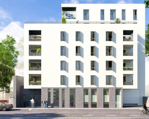 Loi-pinel-villeurbanne-façade-blanche-immeuble-neuf-fenêtres