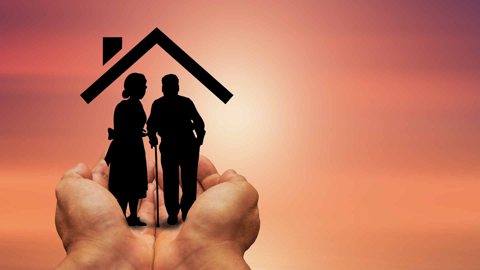 investir en residence senior-Mains loger couple personnes âgées