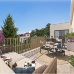 achat en nu propriété-terrasse meublé-vue sur jardin-ciel bleu